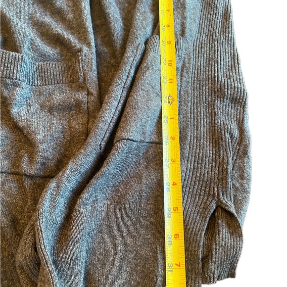 Matty M Gray Open Front Cardigan Sweater - Picture 10 of 12